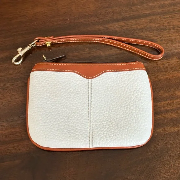 Dooney & Bourke Winter White and Tan Satchel w/Coin Pouch - Picture 14 of 14